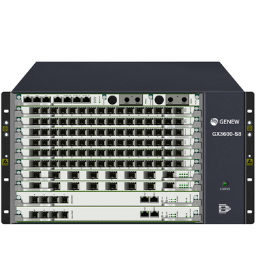 Genew 7U128ポートシャーシGPON / XG（S）PON 3-in-1 OLT GX3600-S8